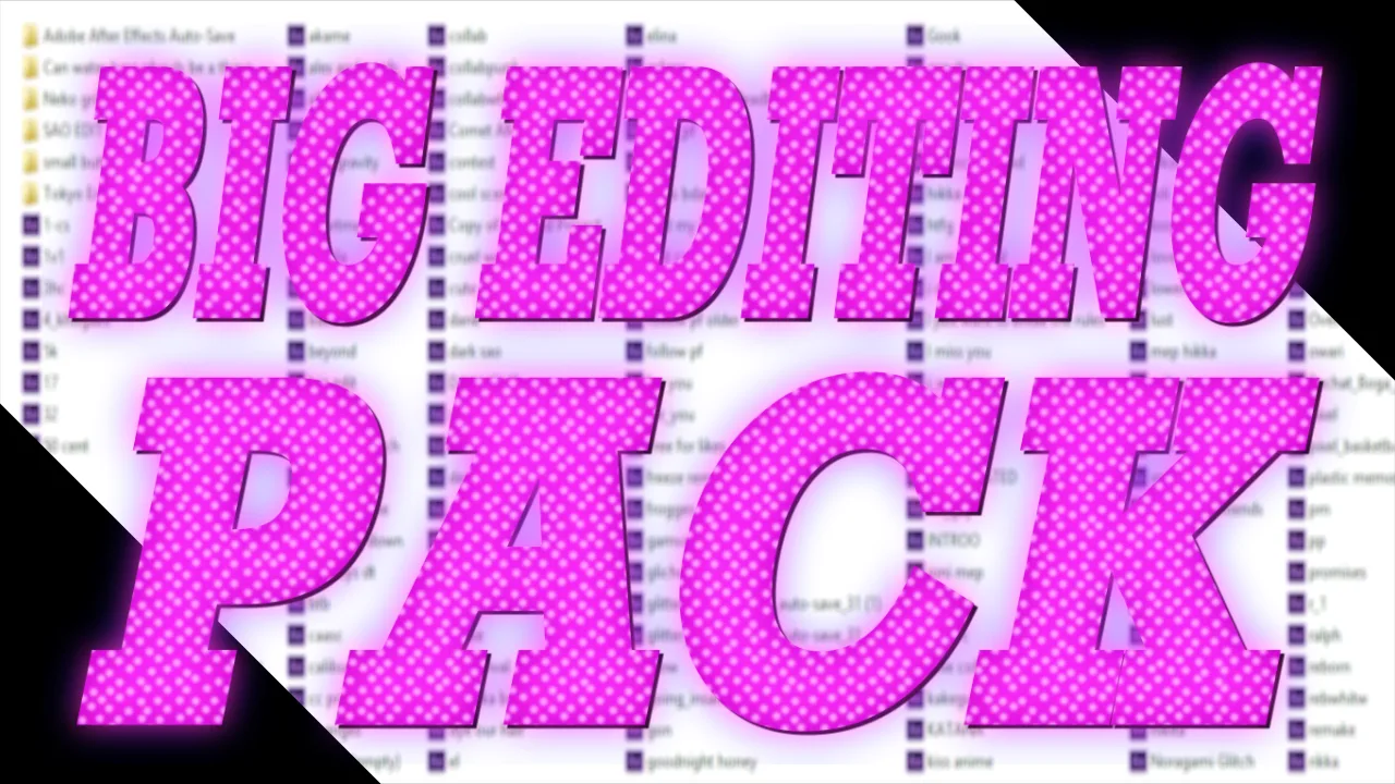BIG EDITING PACK (200+ pfs, presets etc.)
